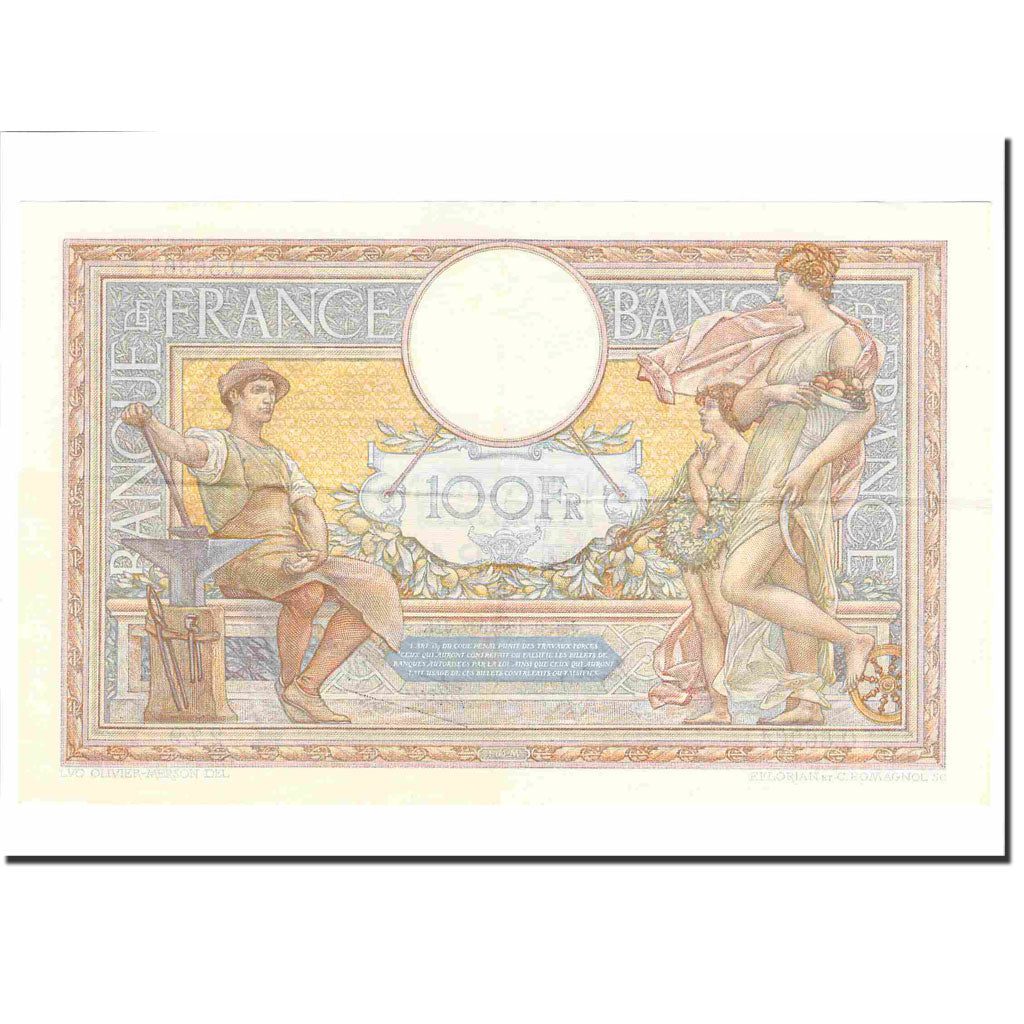 Francia, 100 Francs, Luc Olivier Merson, 1937, 1937-12-09, BB+, Fayette:25.05