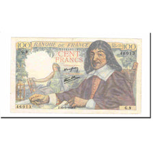 France, 100 Francs, Descartes, 1942, 1942-05-15, EF(40-45), Fayette:27.1