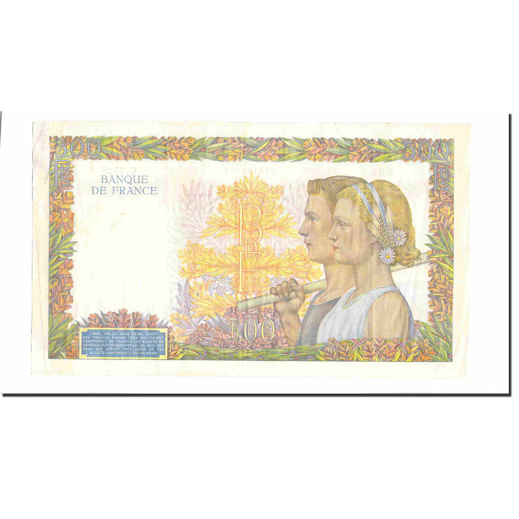 Frankreich, 500 Francs, La Paix, 1941, 1941-02-06, VZ, Fayette:32.14, KM:95b