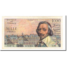 Francia, 1000 Francs, Richelieu, 1954, 1954-10-07, BB, Fayette:42.8, KM:134a
