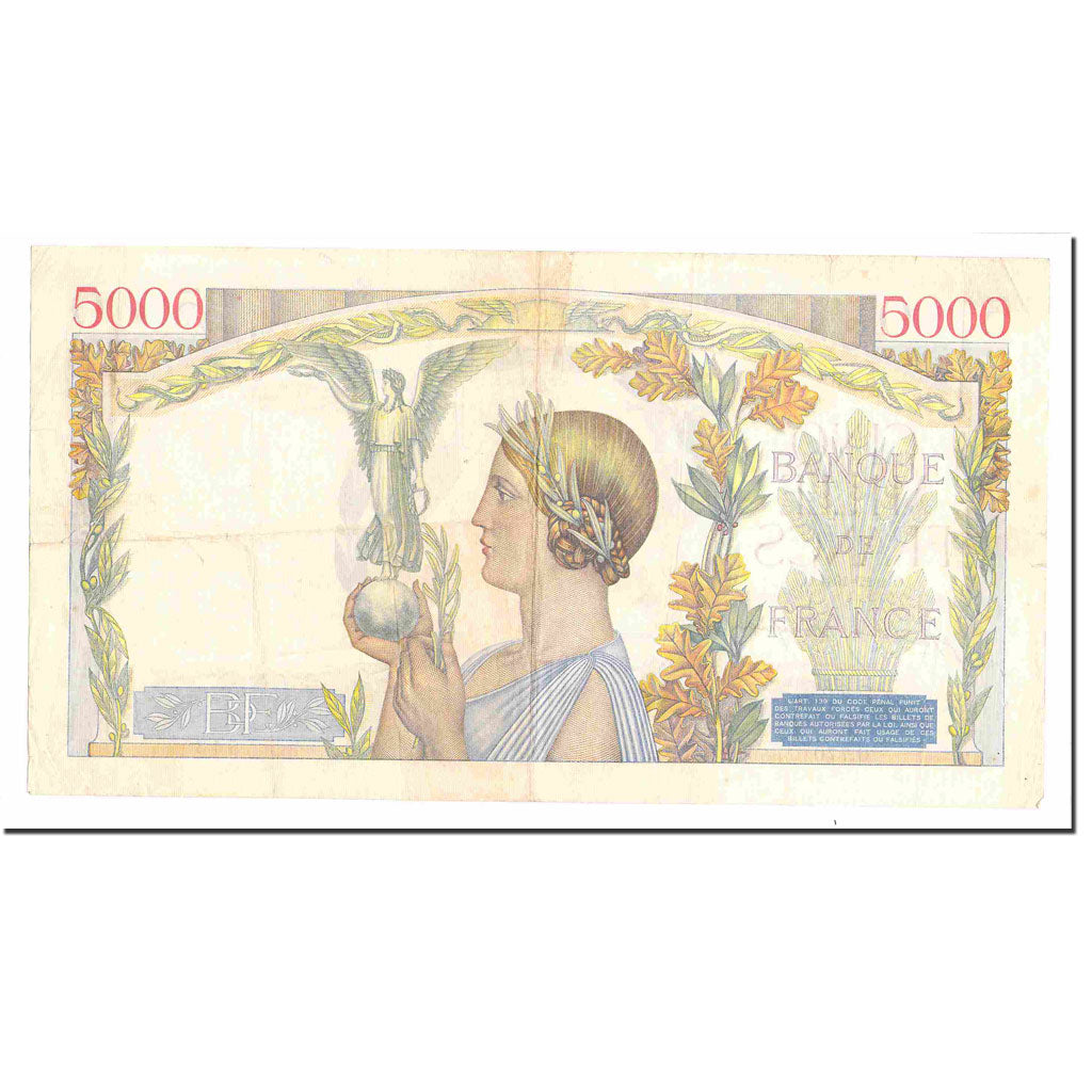 Frankreich, 5000 Francs, Victoire, 1941, 1941-12-04, SS, Fayette:46.30, KM:97c