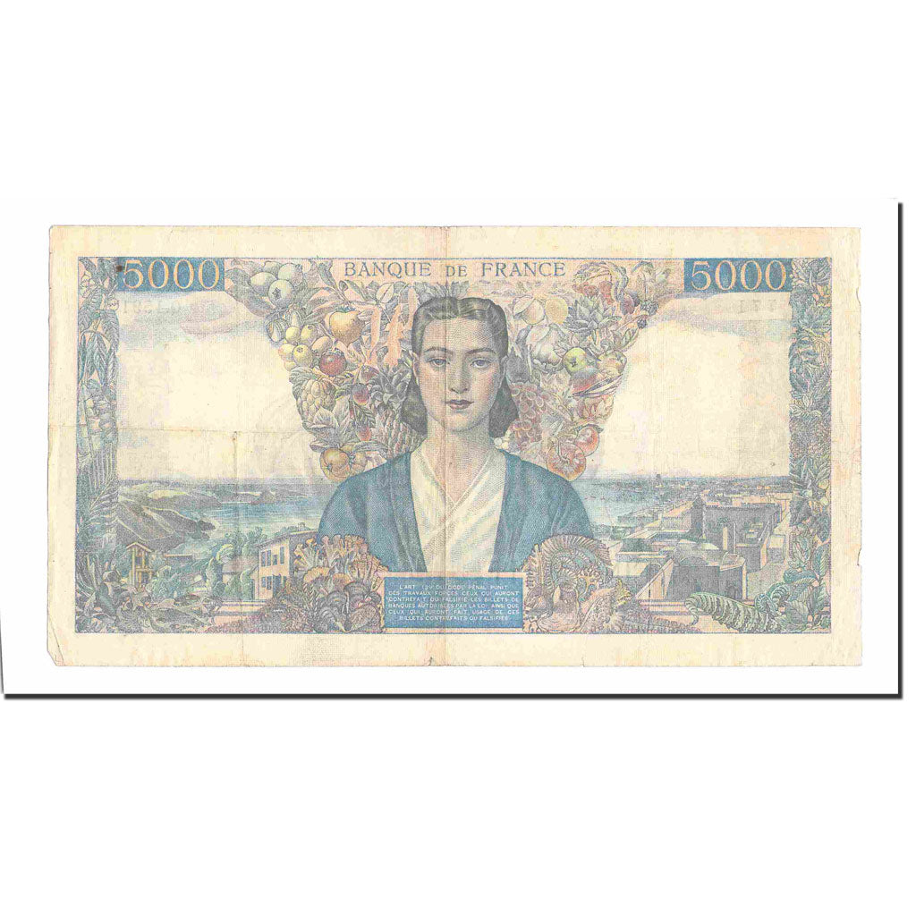 France, 5000 Francs, Empire Français, 1945, 1945-10-10, EF(40-45)