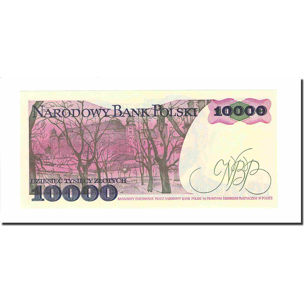 Billet, Pologne, 10,000 Zlotych, 1988, 1988-12-01, KM:151b, SPL+