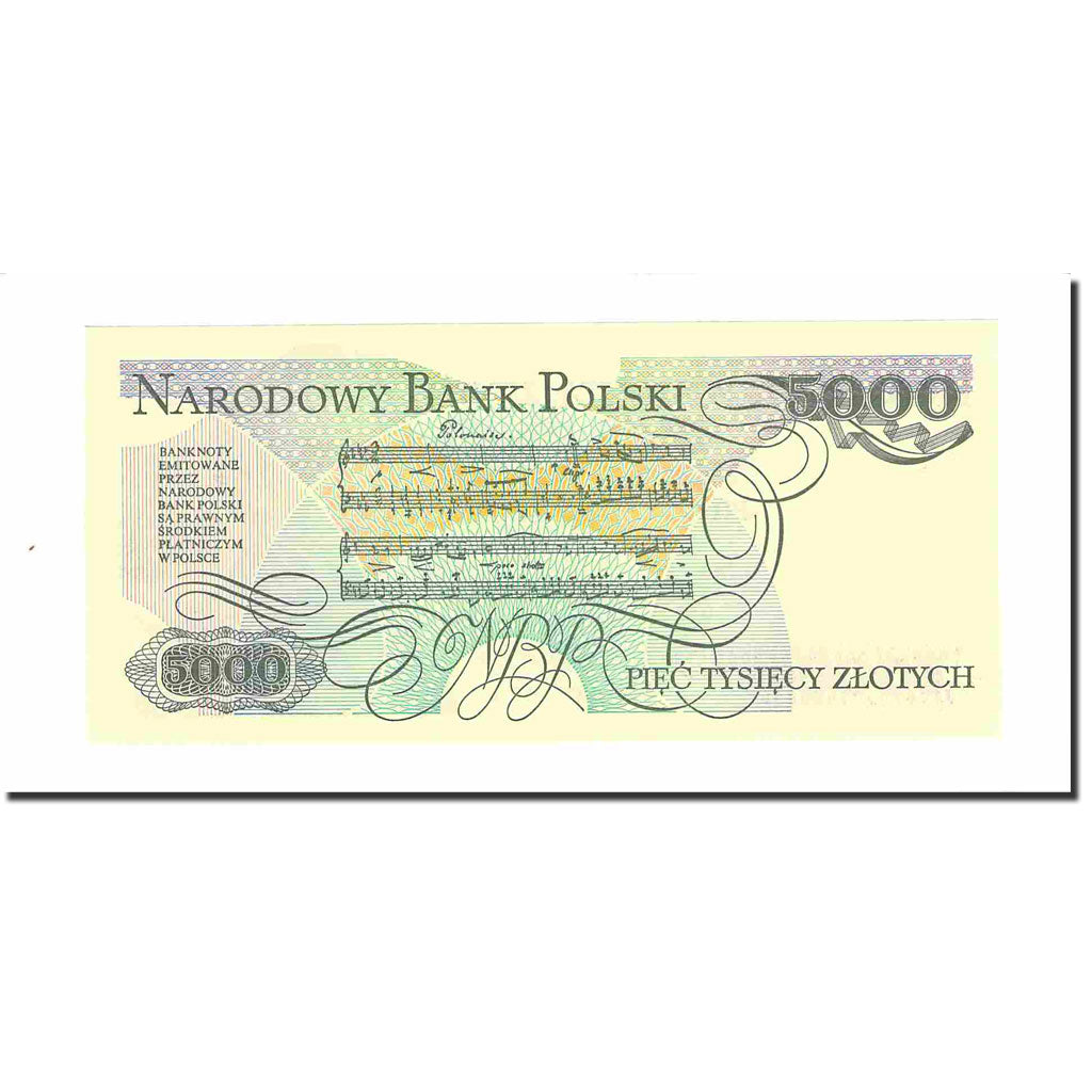 Banknote, Poland, 5000 Zlotych, 1988, 1988-12-01, KM:150c, UNC(64)
