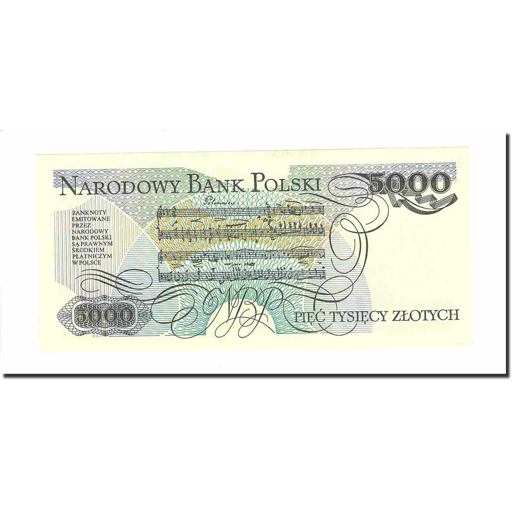Banknote, Poland, 5000 Zlotych, 1988, 1988-12-01, KM:150c, UNC(63)