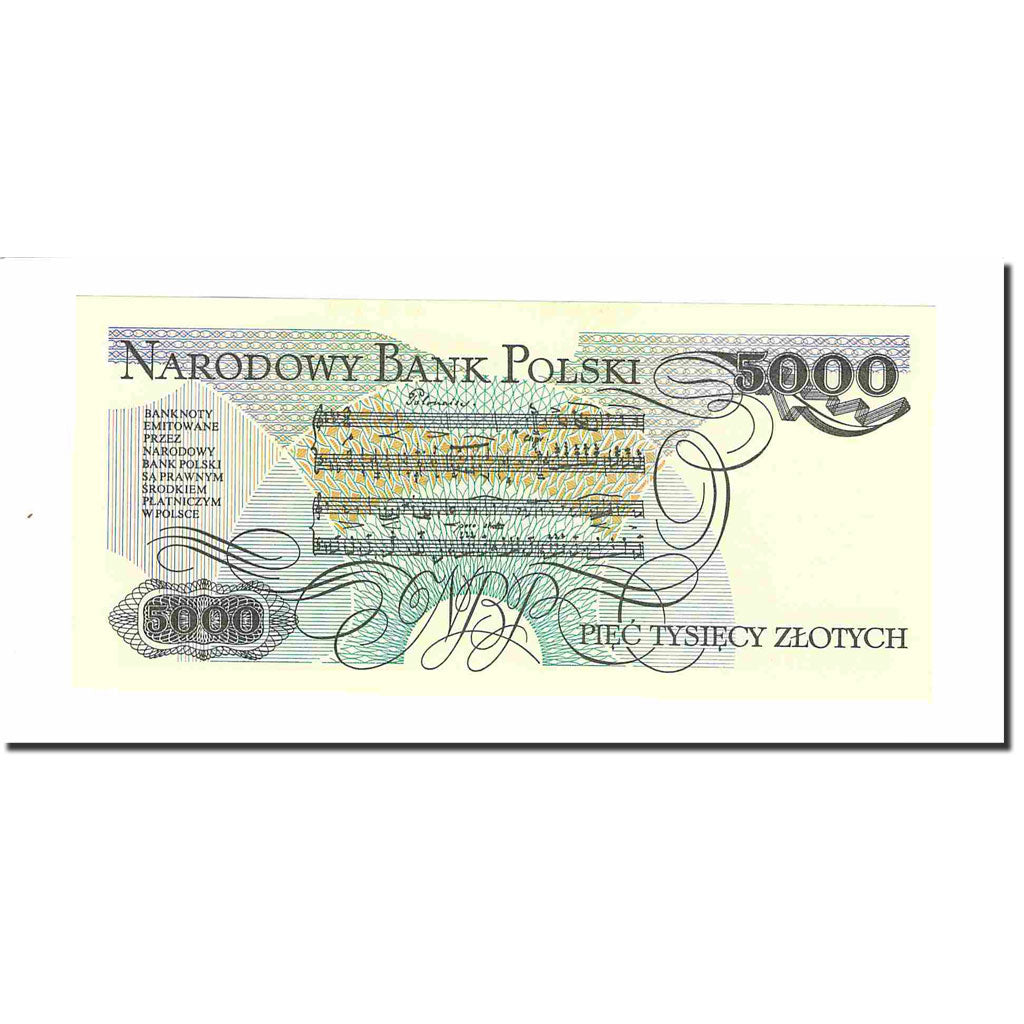 Banknote, Poland, 5000 Zlotych, 1988, 1988-12-01, KM:150c, UNC(64)