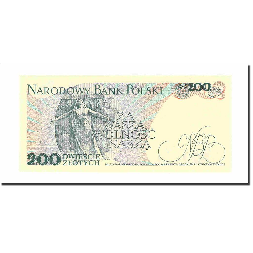 Billet, Pologne, 200 Zlotych, 1988, 1988-12-01, KM:144c, SPL+