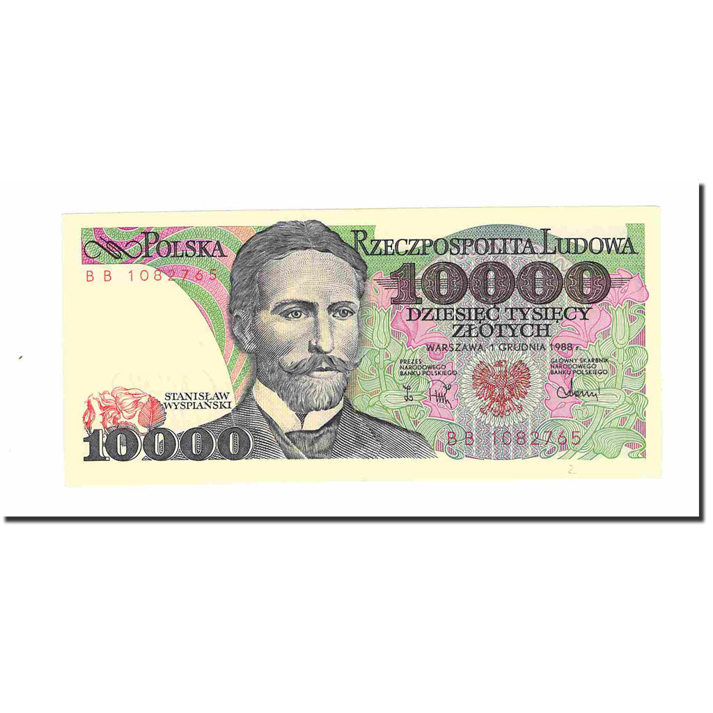 Banknote, Poland, 10,000 Zlotych, 1988, 1988-12-01, KM:151b, UNC(63)