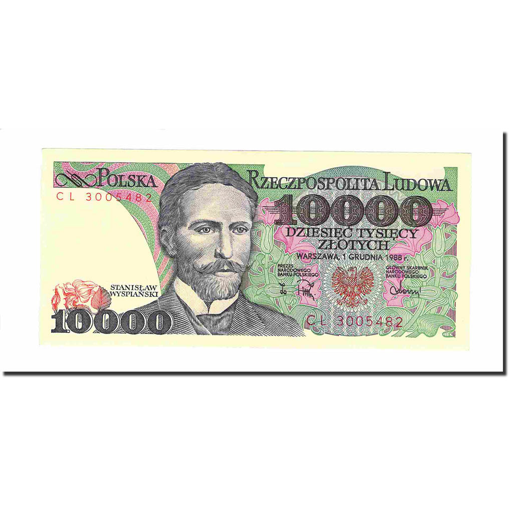 Banknote, Poland, 10,000 Zlotych, 1988, 1988-12-01, KM:151b, UNC(63)