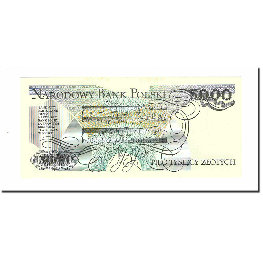 Billet, Pologne, 5000 Zlotych, 1988, 1988-12-01, KM:150c, SPL