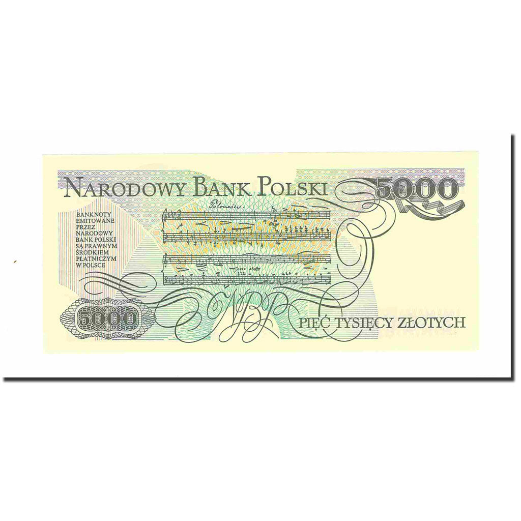 Banknote, Poland, 5000 Zlotych, 1988, 1988-12-01, KM:150c, UNC(63)