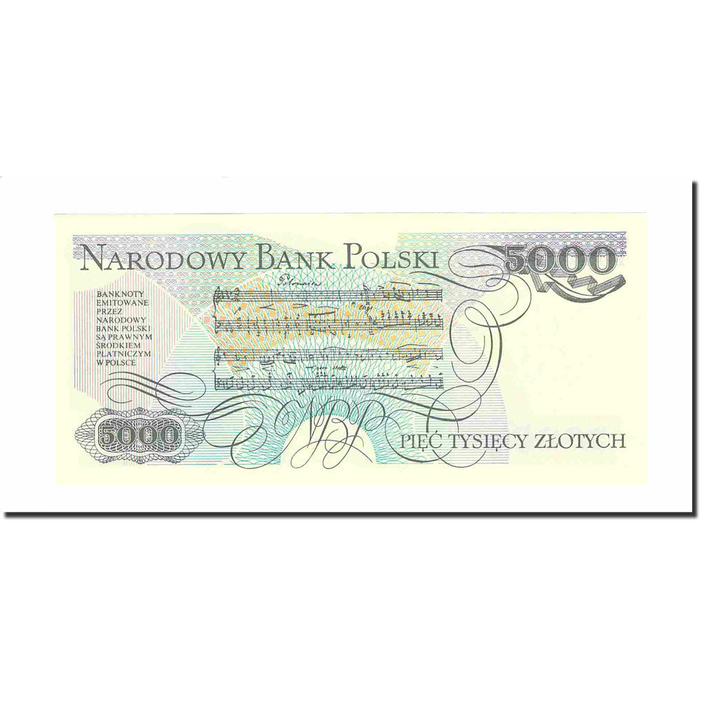Banknote, Poland, 5000 Zlotych, 1982, 1982-06-01, KM:150a, UNC(65-70)