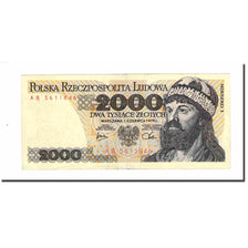 Banknote, Poland, 2000 Zlotych, 1979, 1979-06-01, KM:147b, AU(50-53)