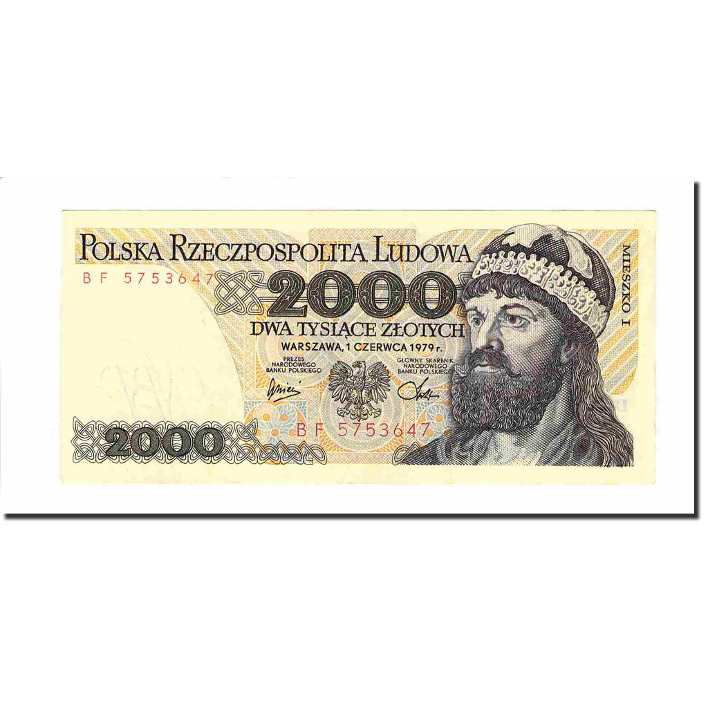 Banknote, Poland, 2000 Zlotych, 1979, 1979-06-01, KM:147b, EF(40-45)