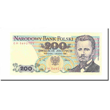 Billet, Pologne, 200 Zlotych, 1988, 1988-12-01, KM:144c, SPL