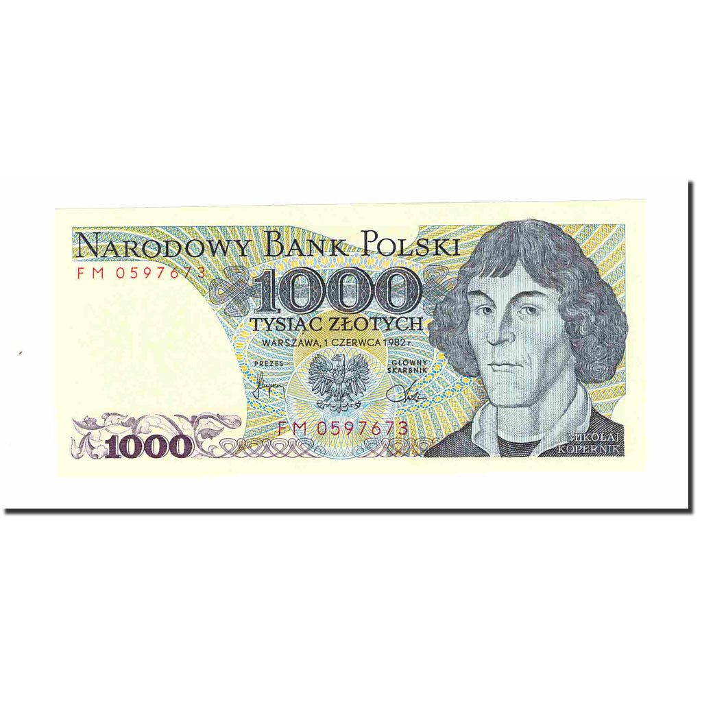 Banknote, Poland, 1000 Zlotych, 1982, 1982-06-01, KM:146c, UNC(64)