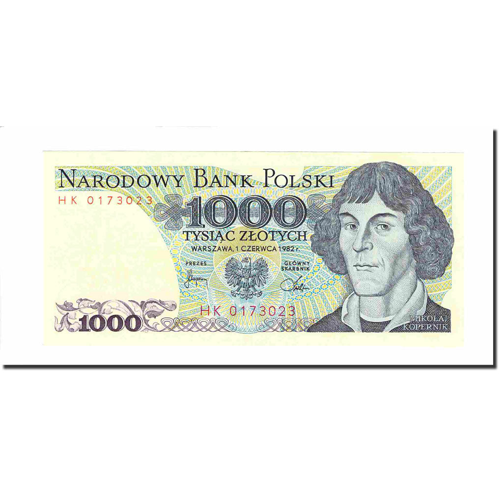 Banknote, Poland, 1000 Zlotych, 1982, 1982-06-01, KM:146c, UNC(60-62)