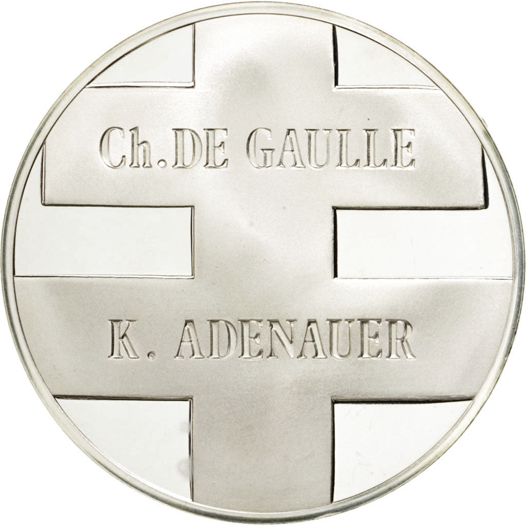 FRANCE, History, French Fifth Republic, Medal, MS(60-62), Silver, 44, 39.10