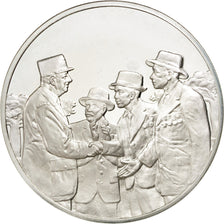 FRANCE, History, French Fifth Republic, Medal, MS(60-62), Silver, 44, 38.80