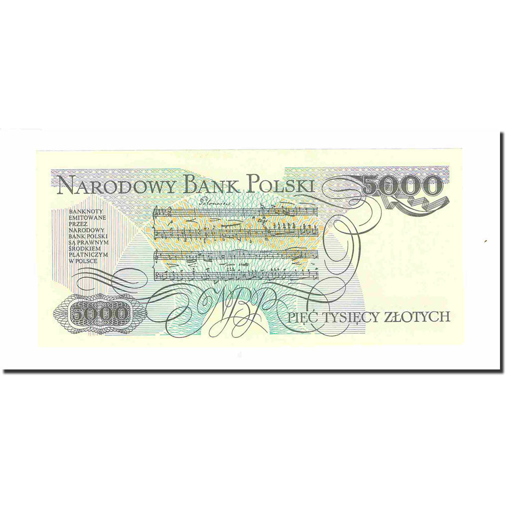 Banknote, Poland, 5000 Zlotych, 1988, 1988-12-01, KM:150c, UNC(63)