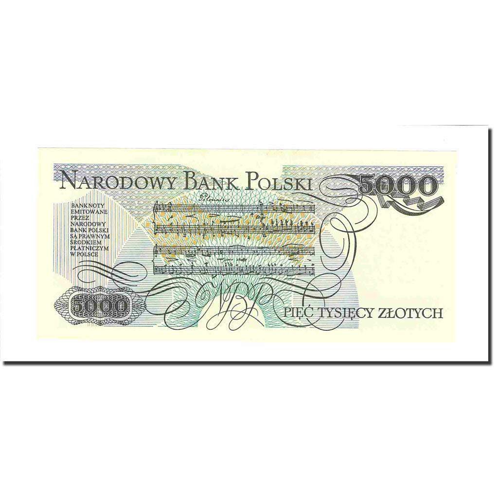 Banknote, Poland, 5000 Zlotych, 1988, 1988-12-01, KM:150c, UNC(63)