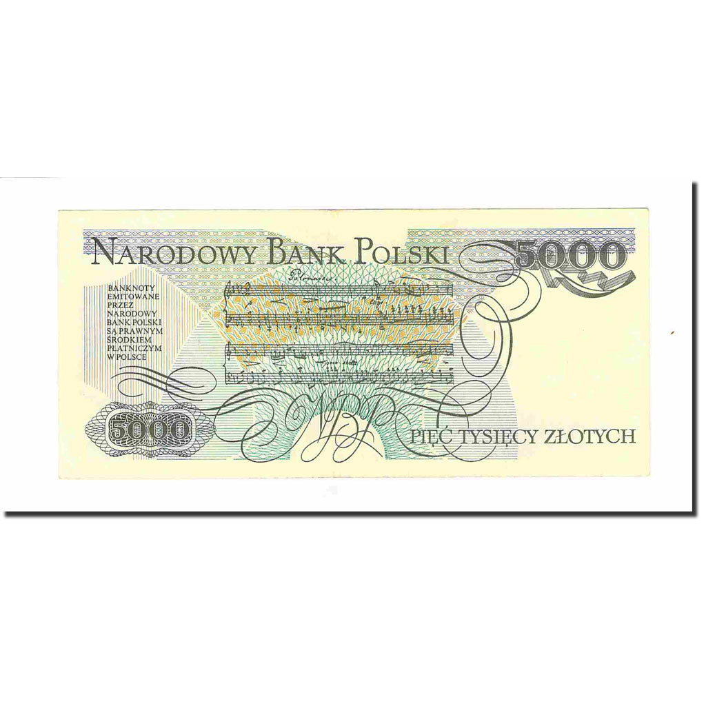 Banknote, Poland, 5000 Zlotych, 1988, 1988-12-01, KM:150c, UNC(63)
