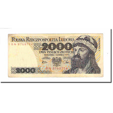 Banknote, Poland, 2000 Zlotych, 1979, 1979-06-01, KM:147b, EF(40-45)