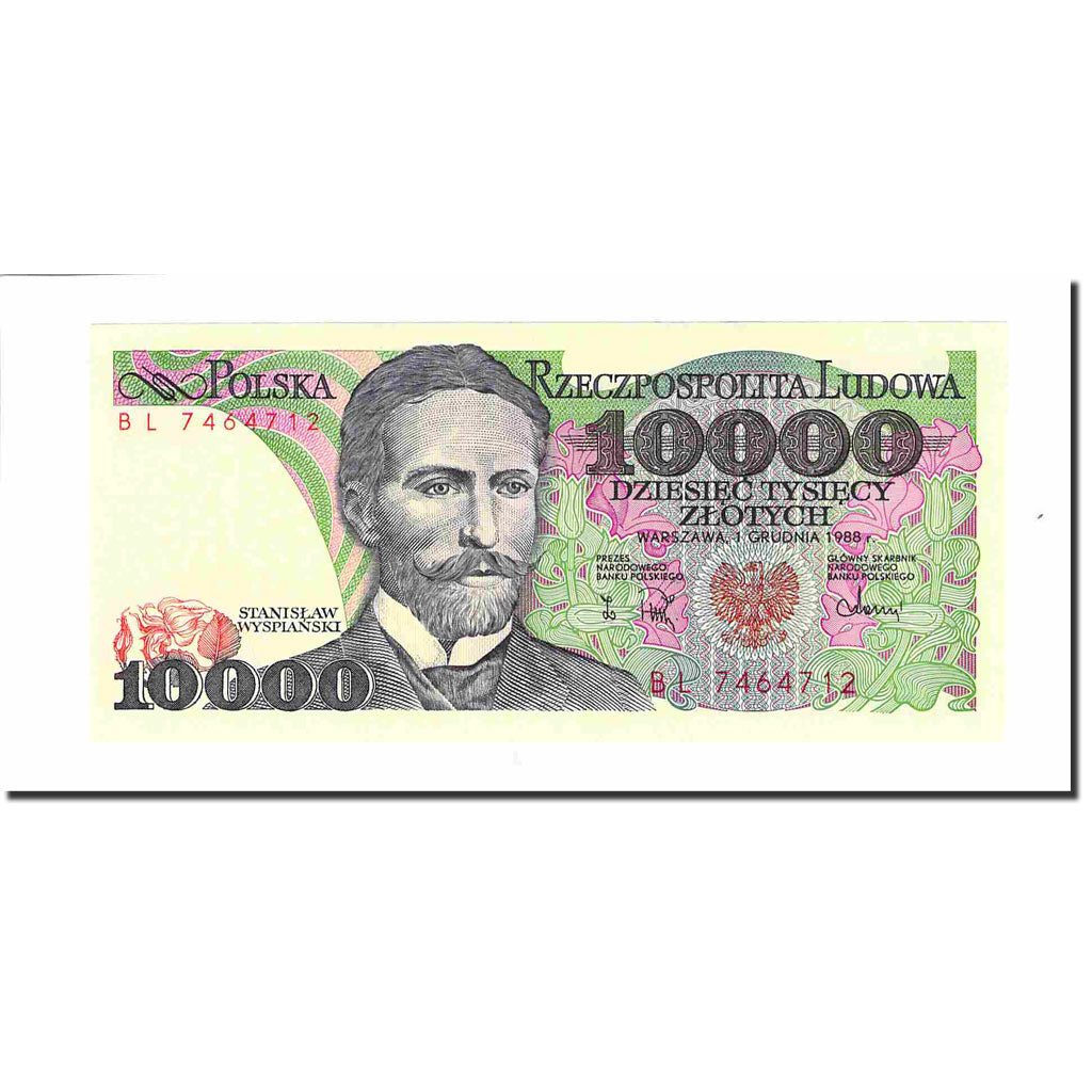 Banknote, Poland, 10,000 Zlotych, 1988, 1988-12-01, KM:151b, UNC(63)