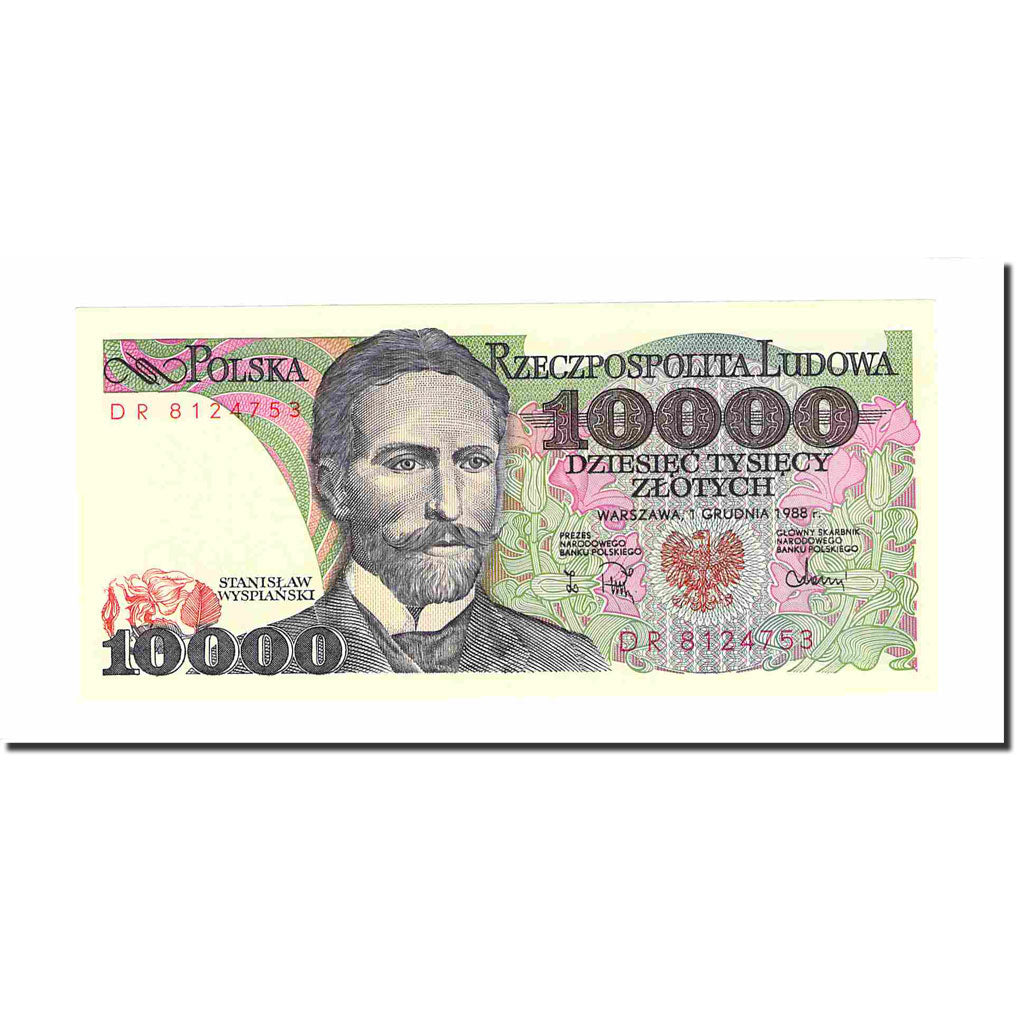 Billet, Pologne, 10,000 Zlotych, 1988, 1988-12-01, KM:151b, SPL