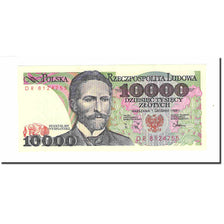 Nota, Polónia, 10,000 Zlotych, 1988, 1988-12-01, KM:151b, UNC(63)