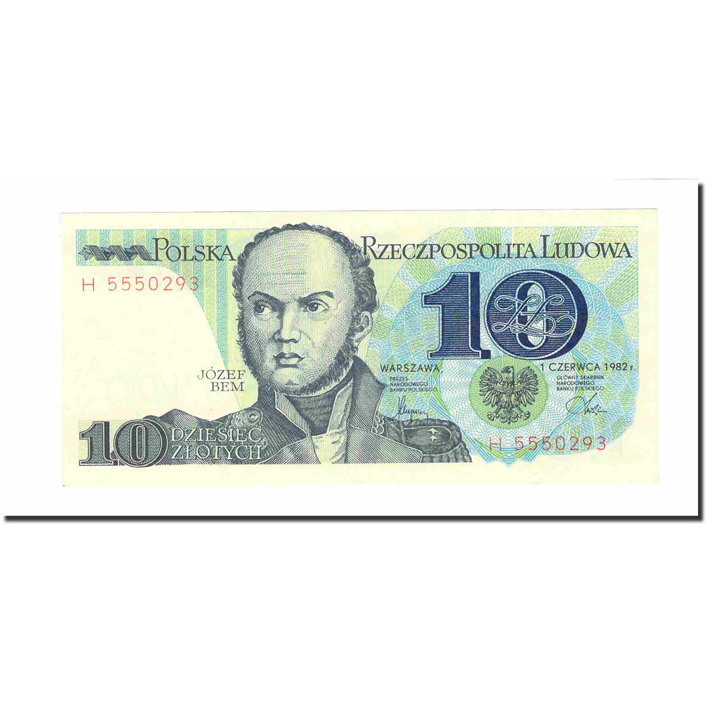 Banknote, Poland, 10 Zlotych, 1982, 1982-06-01, KM:148a, UNC(63)