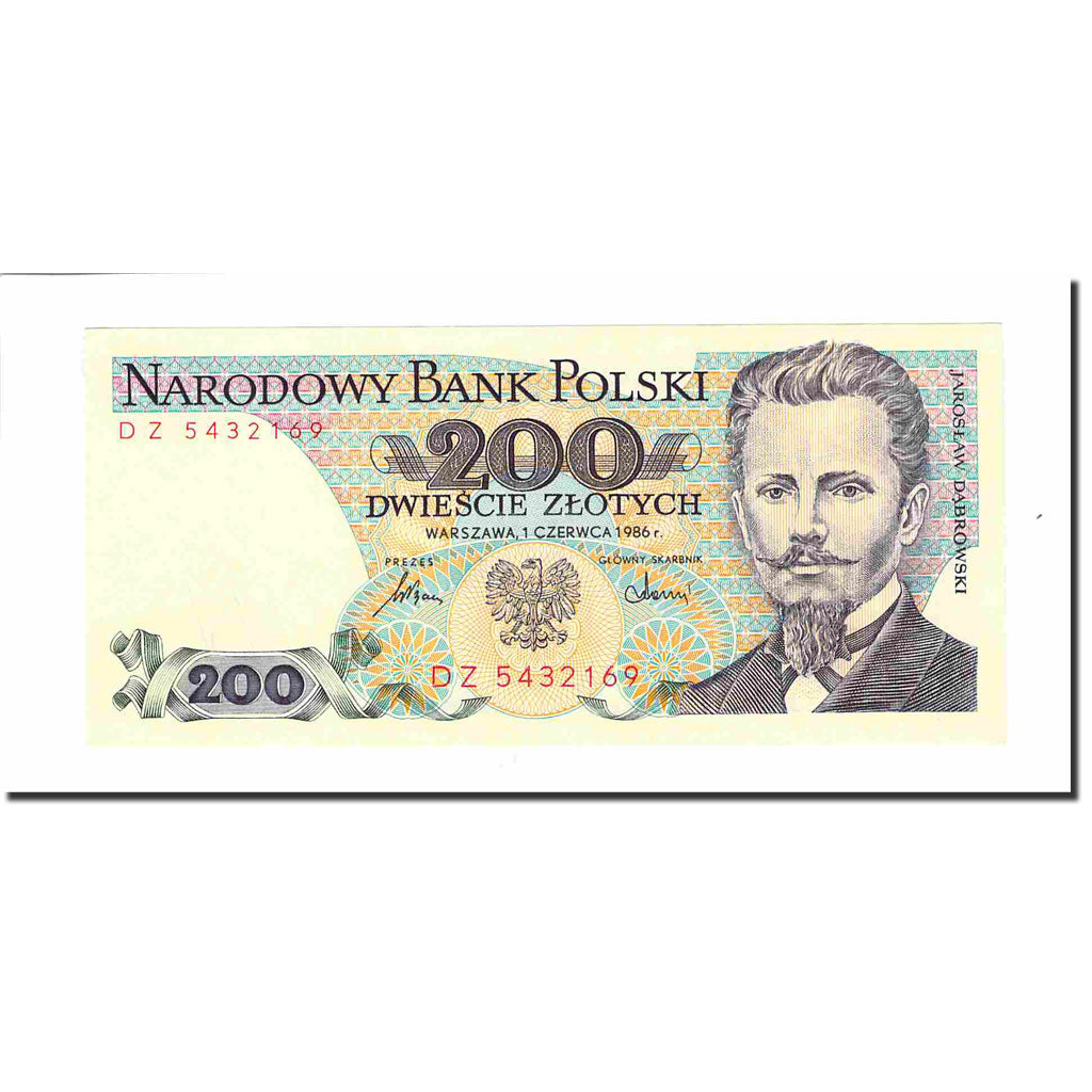 Banknote, Poland, 200 Zlotych, 1986, 1986-06-01, KM:144c, UNC(63)