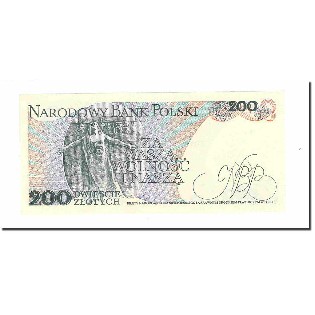 Banknote, Poland, 200 Zlotych, 1986, 1986-06-01, KM:144c, UNC(63)