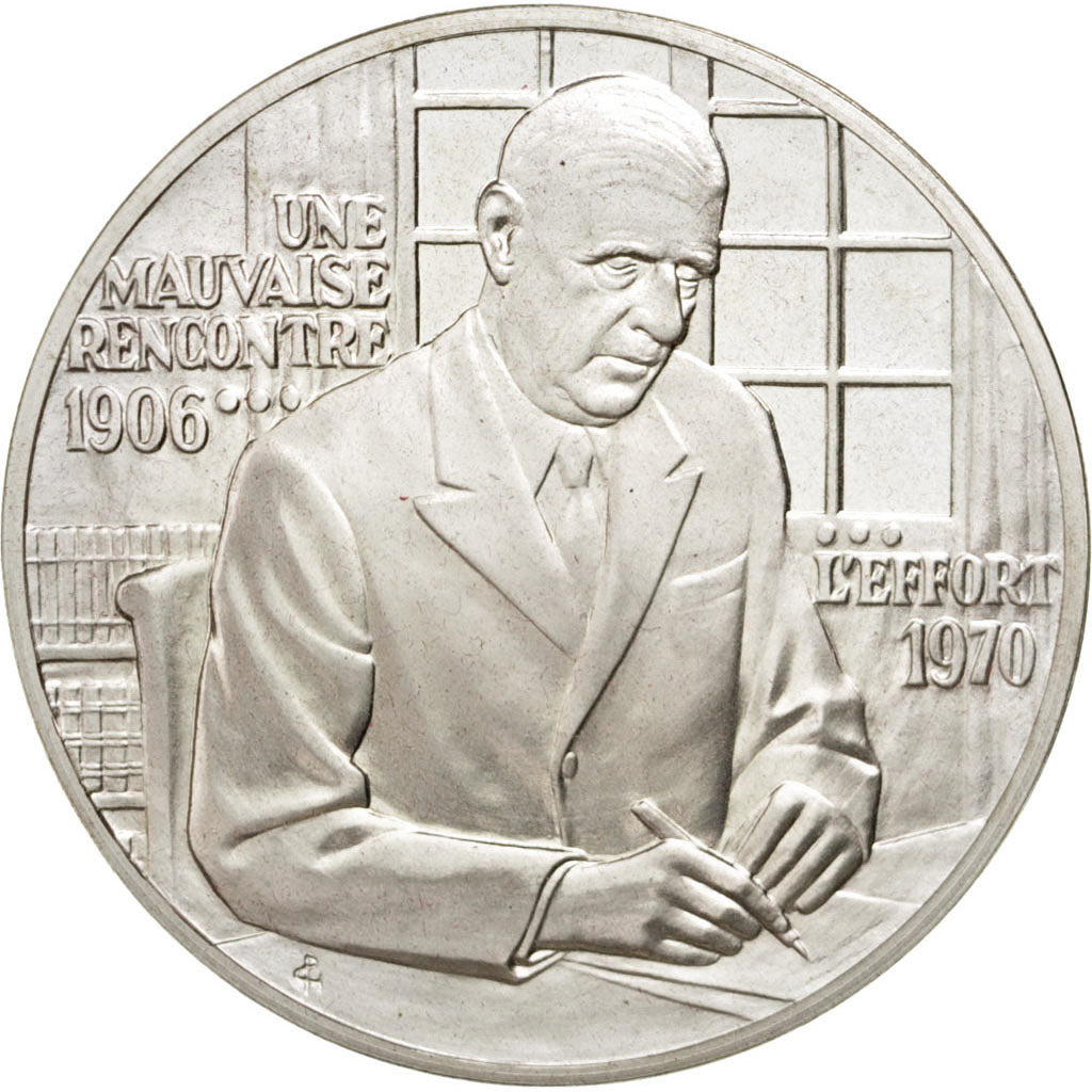 France, Medal, French Fifth Republic, History, MS(60-62), Silver