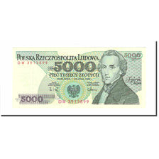 Biljet, Polen, 5000 Zlotych, 1988, 1988-12-01, KM:150c, SPL