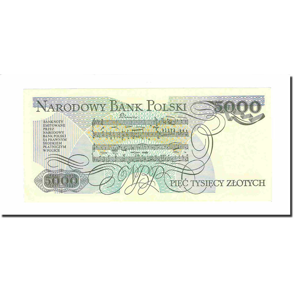 Banknote, Poland, 5000 Zlotych, 1988, 1988-12-01, KM:150c, UNC(63)