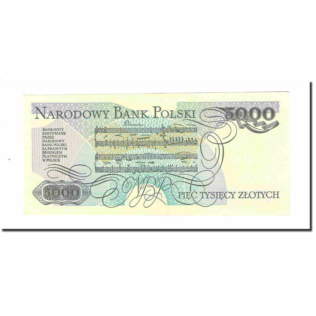 Banknote, Poland, 5000 Zlotych, 1988, 1988-12-01, KM:150c, UNC(63)