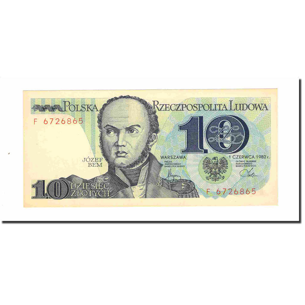 Banknote, Poland, 10 Zlotych, 1982, 1982-06-01, KM:148a, UNC(63)