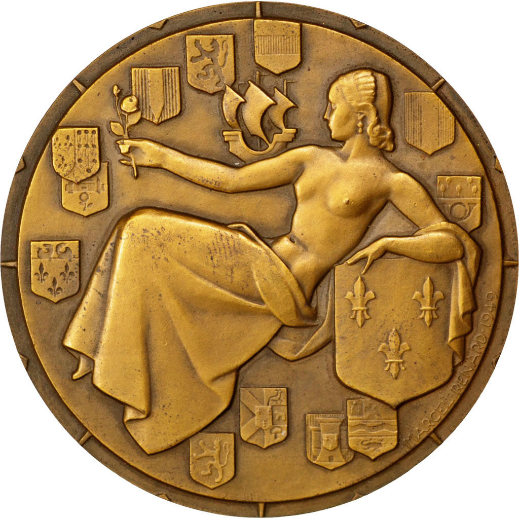 France, Medal, French Fourth Republic, Shipping, Renard, TTB+, Bronze