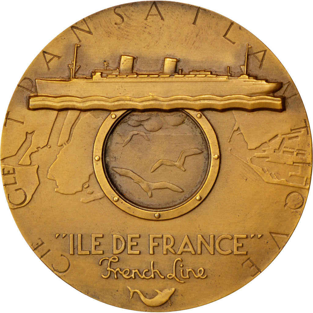 France, Medal, French Fourth Republic, Shipping, Renard, TTB+, Bronze