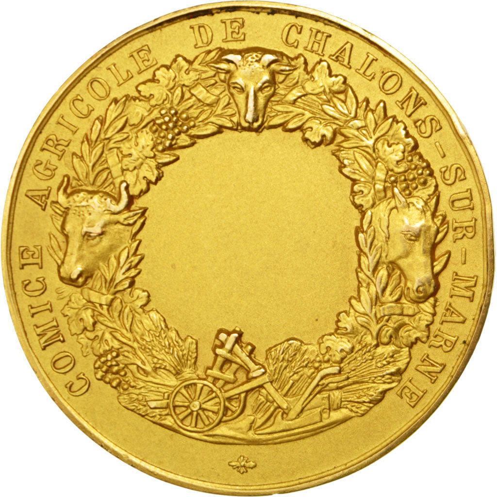 FRANCE, Business & industry, French Third Republic, Medal, AU(55-58), Gold, 27,.