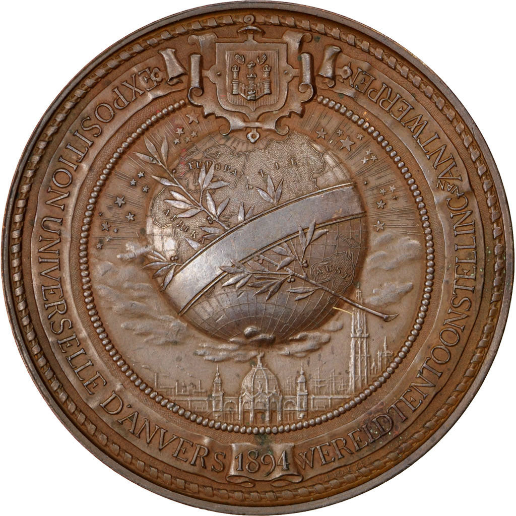 Belgique, Médaille, Exposition Universelle d'Anvers