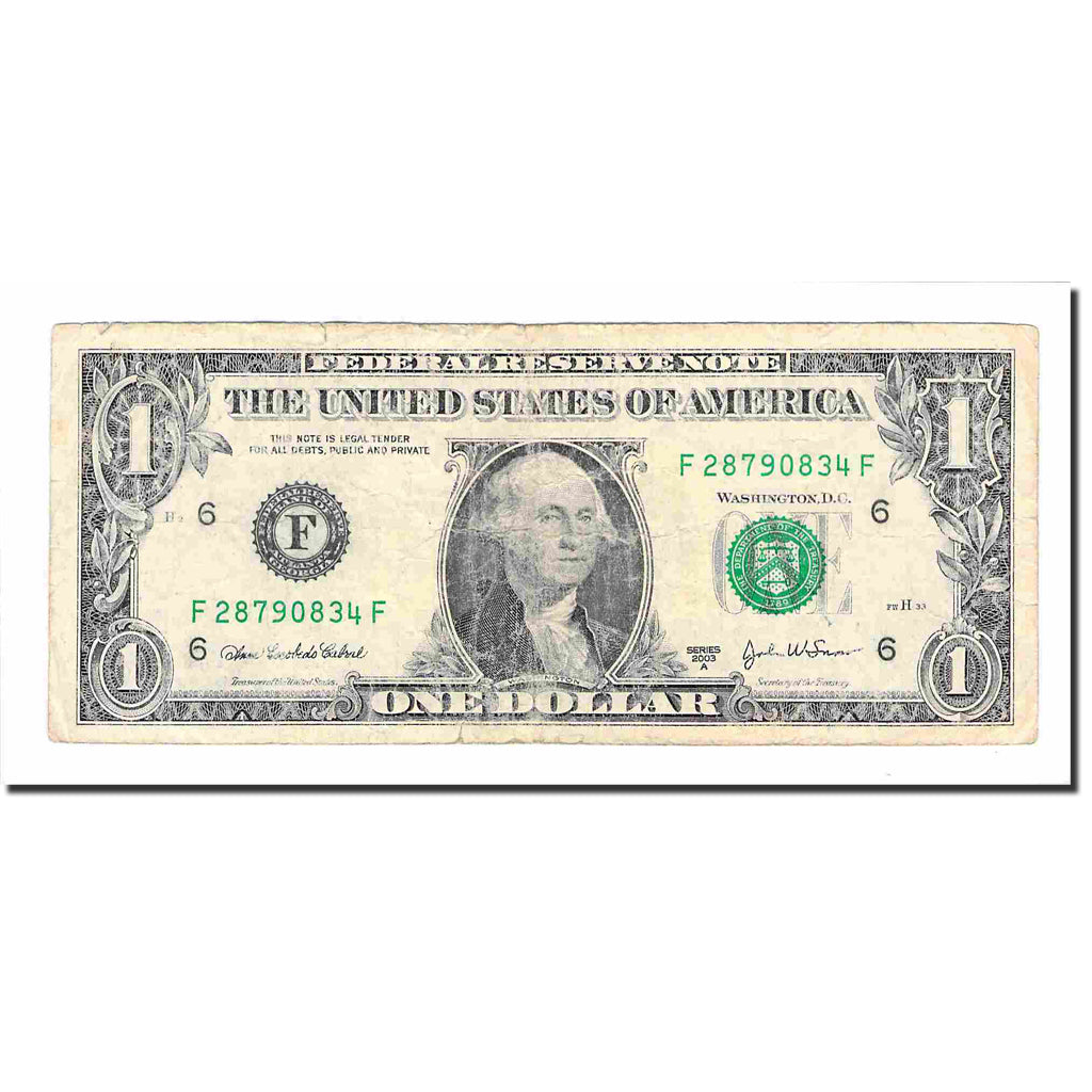 Banknote, United States, One Dollar, 2003, KM:4671A, VF(20-25)