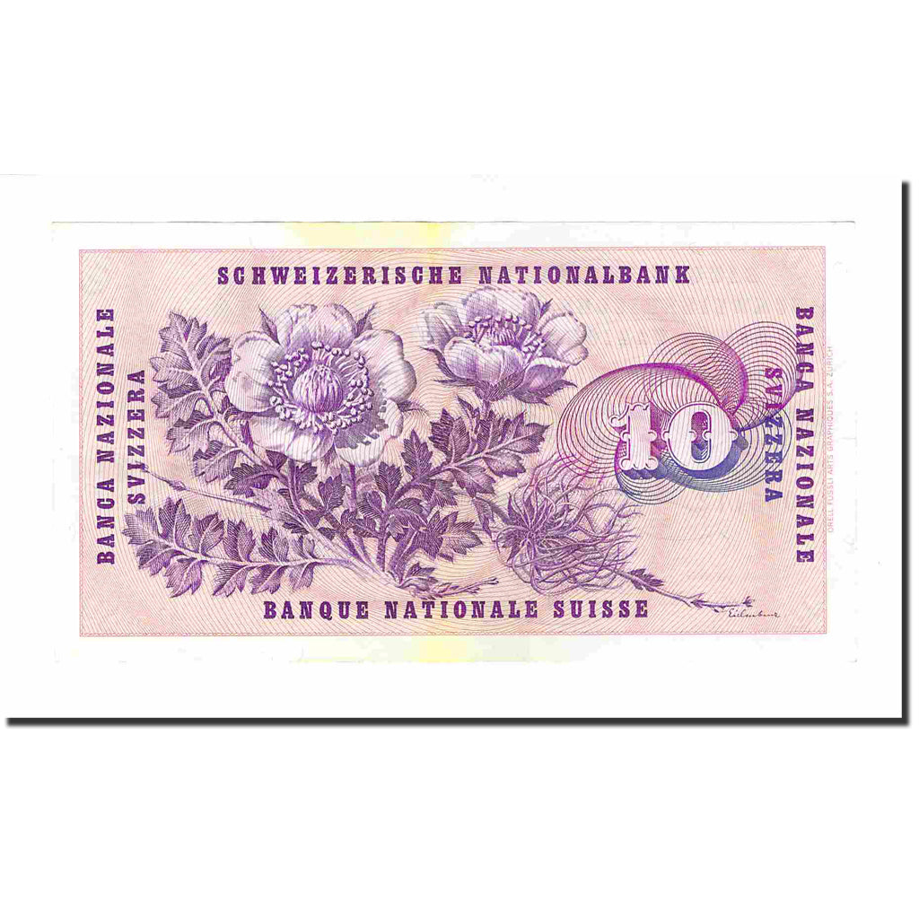 Billet, Suisse, 10 Franken, 1977, 1977-01-06, KM:45u, SUP