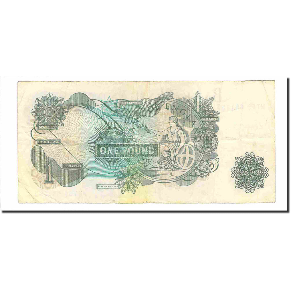 Banconote, Gran Bretagna, 1 Pound, 1970, KM:374g, MB+