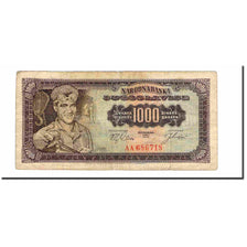 Banknote, Yugoslavia, 1000 Dinara, 1963, 1963-05-01, KM:75a, VF(30-35)