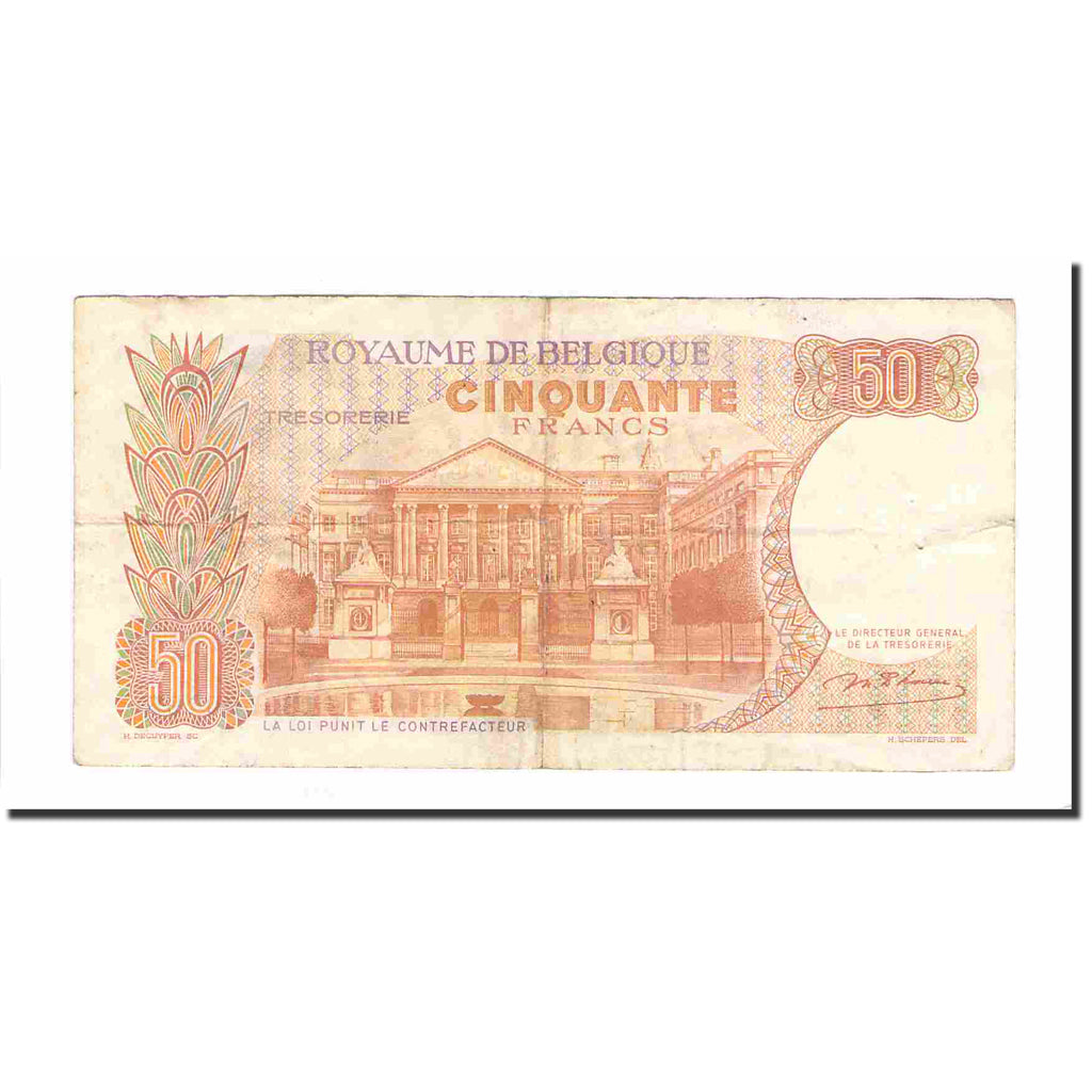 Billet, Belgique, 50 Francs, 1966, 1966-05-16, KM:139, TB+