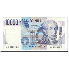 Banknot, Włochy, 10,000 Lire, 1984, 1984-09-03, KM:112d, AU(55-58)