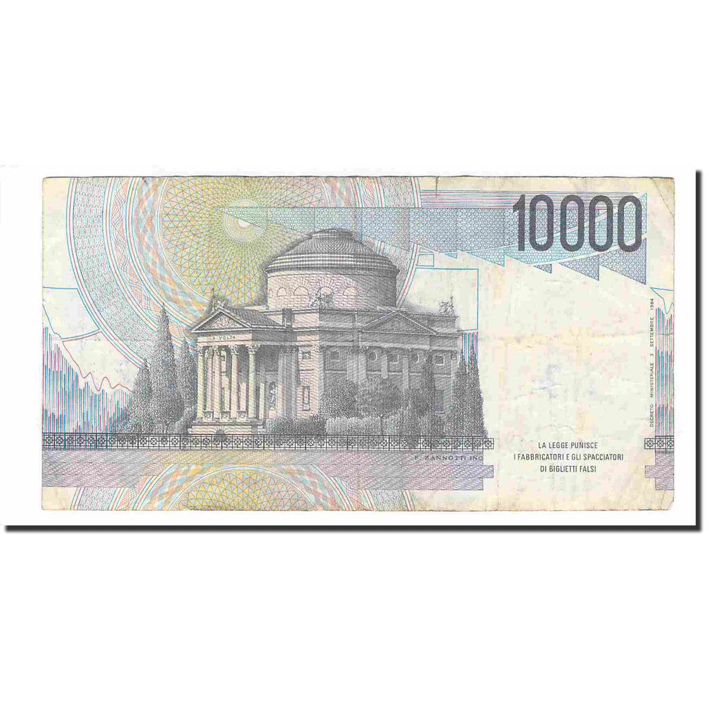 Banconote, Italia, 10,000 Lire, 1984, 1984-09-03, KM:112a, MB+