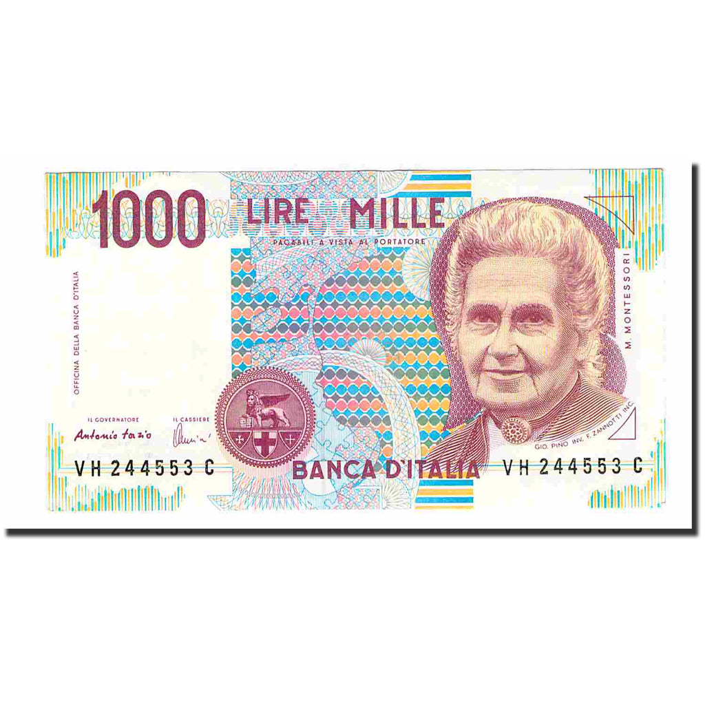 Biljet, Italië, 1000 Lire, 1990, 1990-10-03, KM:114c, SUP+